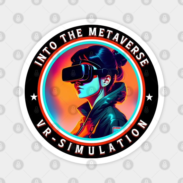 Into The Metaverse VR Simulation Magnet by QuirkyPrintShop